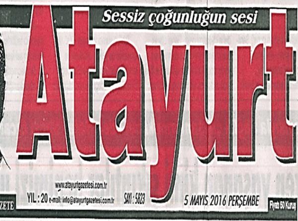 ATAYURT GAZETESİ (05.05.2016)